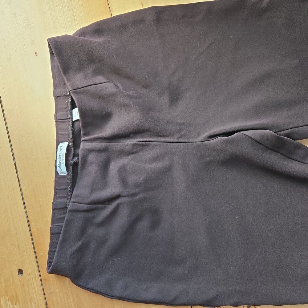 Coldwater Creek Women's Dark Brown Super Comfy Dress Pants